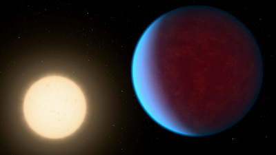 Alien Atmospheres: Discovery of a Rocky Planet Double Earth's Size with a Dense Atmosphere